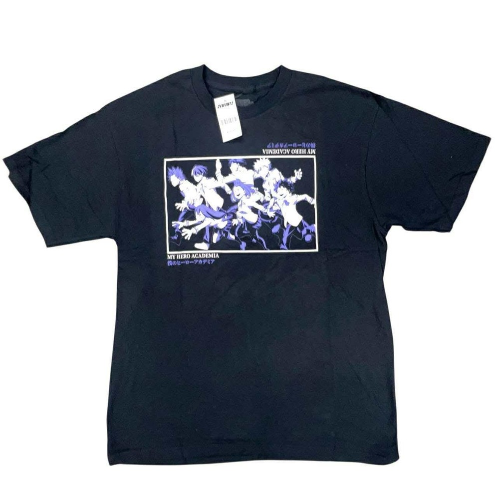 My Hero‎ Academia Zumiez Black Class 1-A Anime Graphic T-Shirt 
Large NWT Zumiez